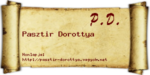 Pasztir Dorottya névjegykártya